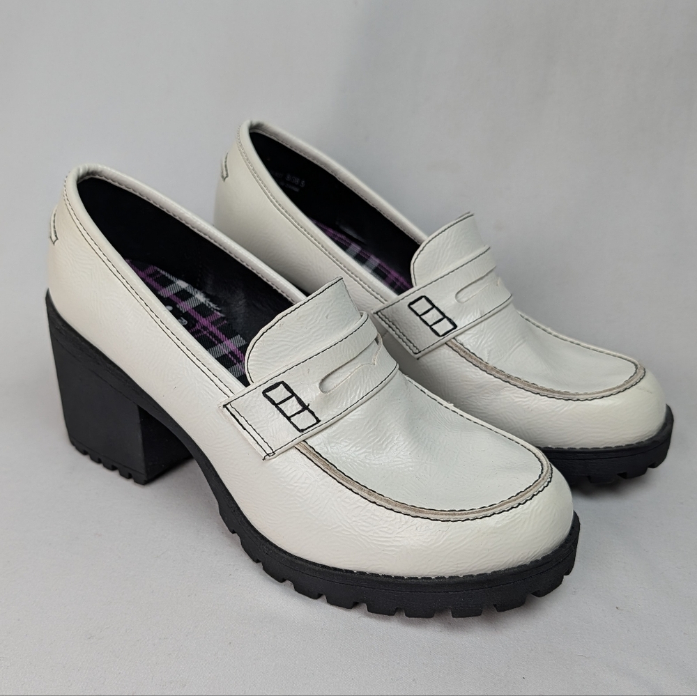 Dirty Laundry Platform Loafer Heels Chunky